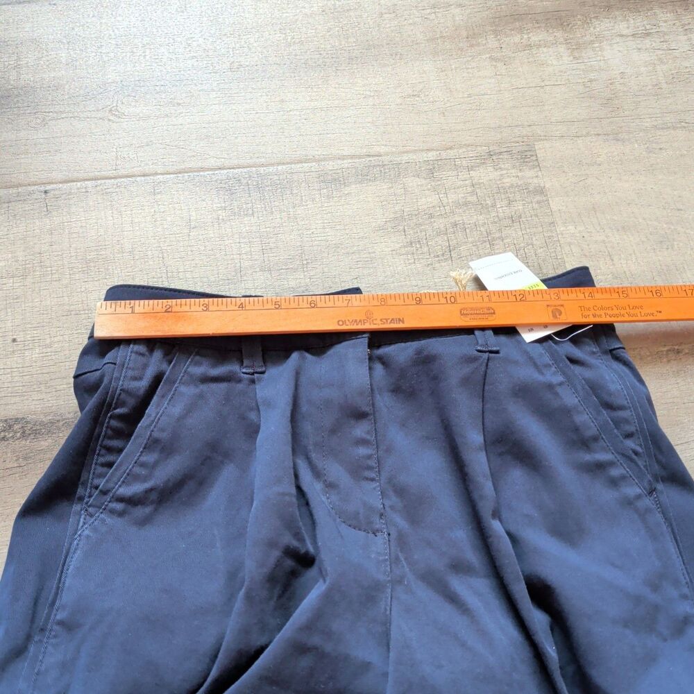 Democracy Ab"solution® Women's Skyrise Colored Trouser Pants Navy Blue Size 4 - Picture 6 of 8